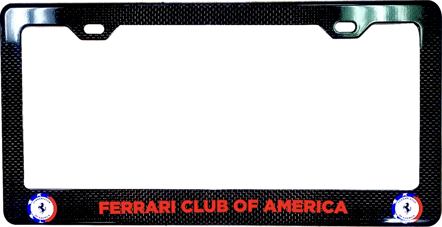 Carbon Fiber 2 Hole License Frame