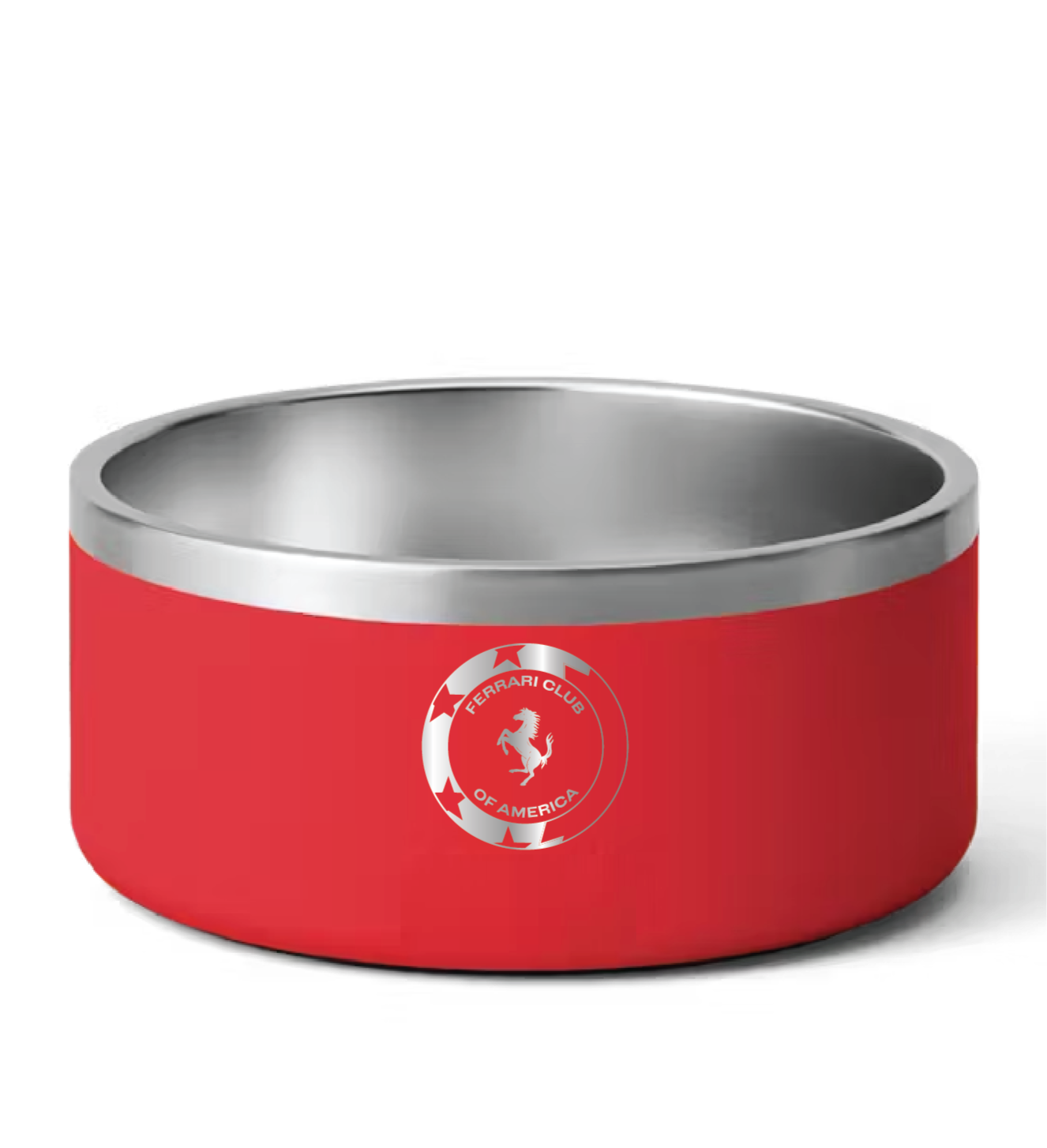 Ferrari Club of America 64 oz. Large Red Pet Bowl